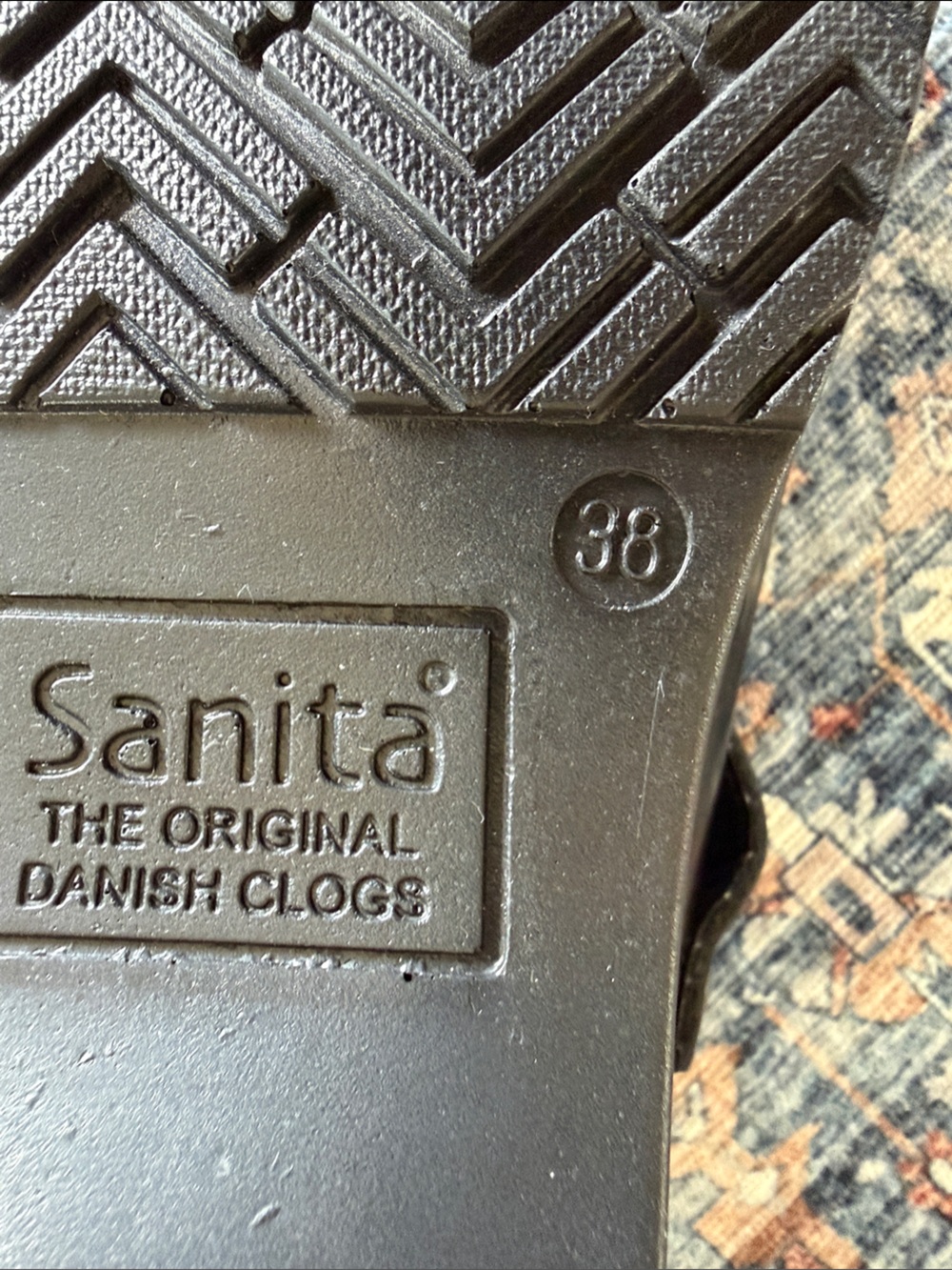 Sanita Black Patent Mary Jane Clogs with Buckle - Picture 6 of 6